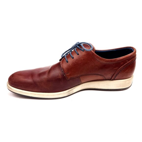 ECCO Shoes Mens US 12-12.5 EU 46 Jared Tie Moonless Brown Comfort Loafers Dress main image 9